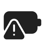Battery Warning SVG Icon